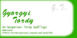 gyorgyi tordy business card